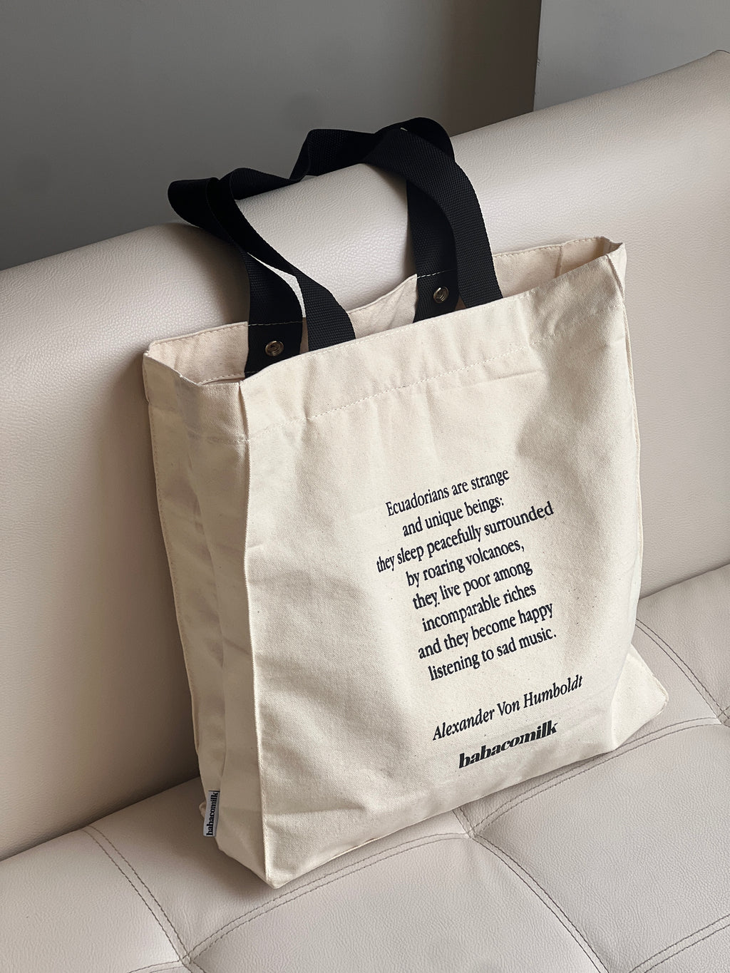 Tote Vak "Not Ecuadorian, Ecuador I am" (tiras normales)