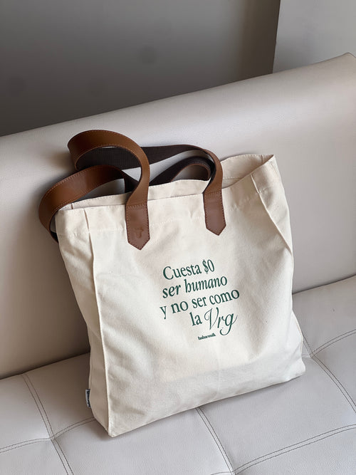 Tote Vak Cuesta $0 ser humano (tiras de cuero)