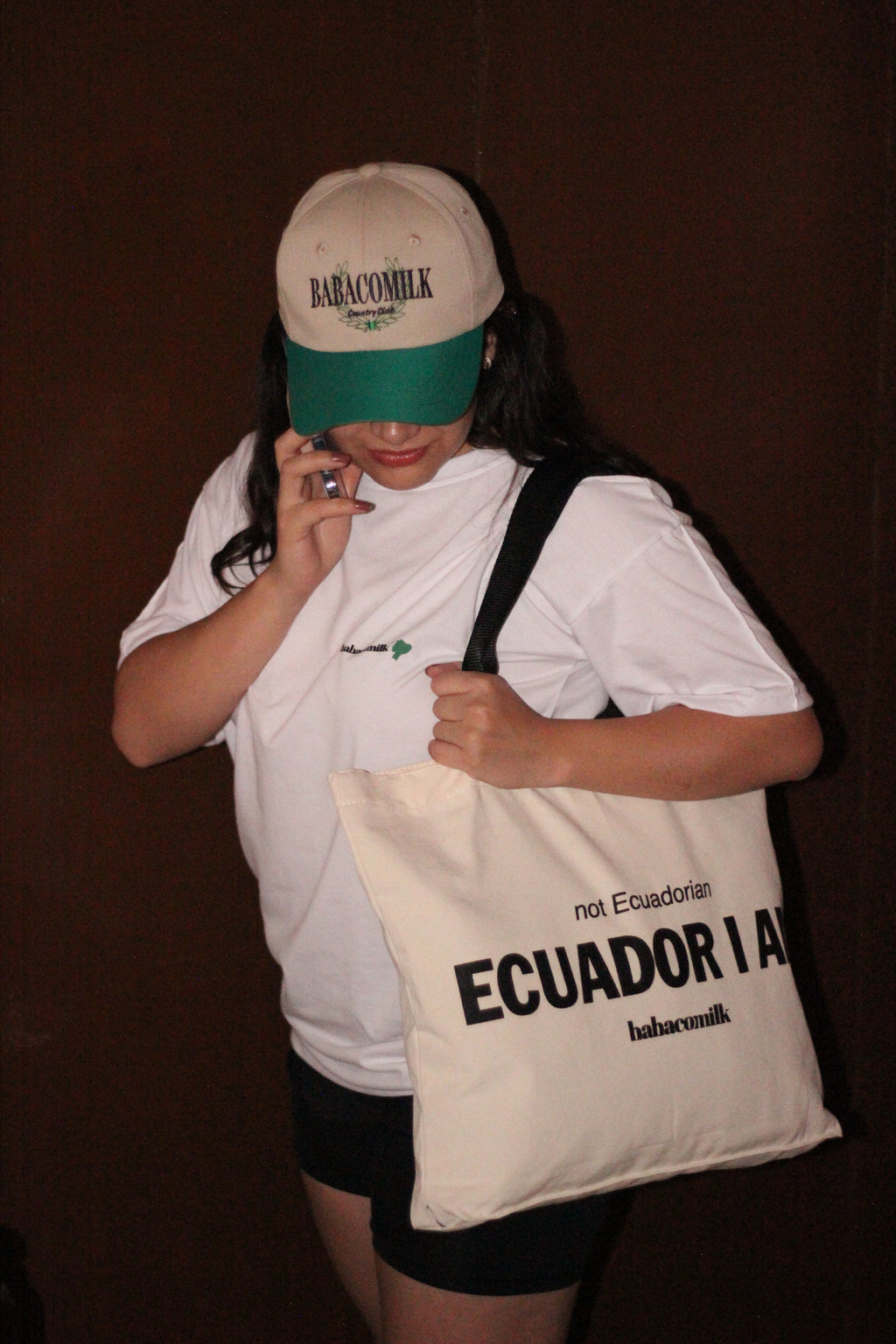 Tote Vak "Not Ecuadorian, Ecuador I am" (tiras normales)