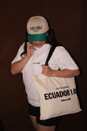 Tote Vak "Not Ecuadorian, Ecuador I am" (tiras normales)